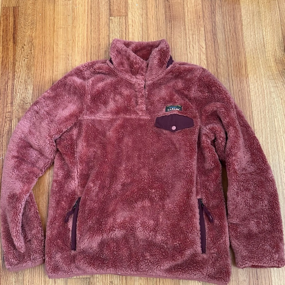 L.L.Bean Women’s Hi-Pile Fleece pull over size XS(c6